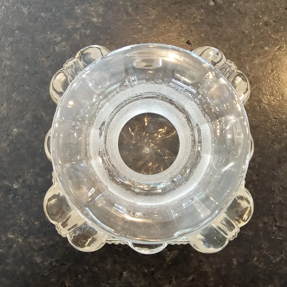 Vintage '30s-40s MCM Fostoria Sunray hand blown glass 